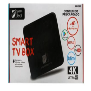 Smart TV Box Green Leaf 4K Ultra HD 1 Pieza